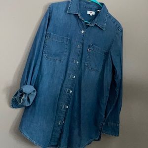 LEVI button down denim shirt